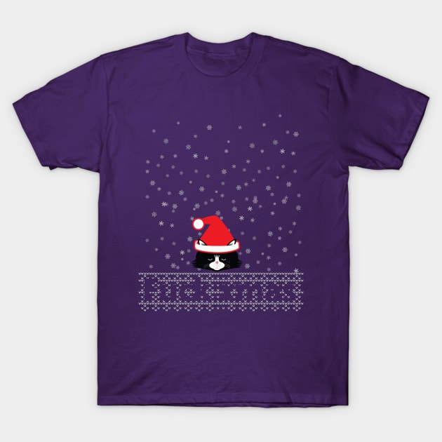 ugly xmas cat T-Shirt by daidai